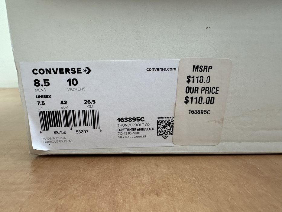 Нові оригінальні кросівки Converse Thunderbolt, 26,5см