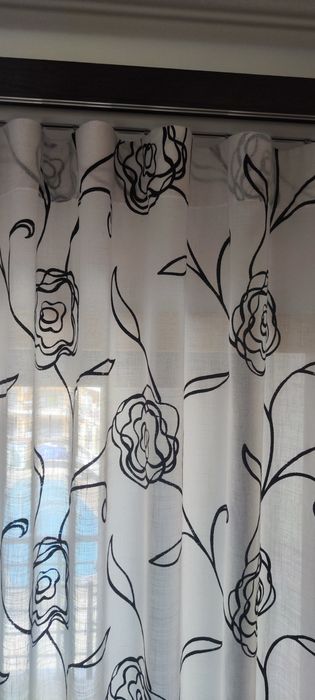 Cortinados onda com calha.