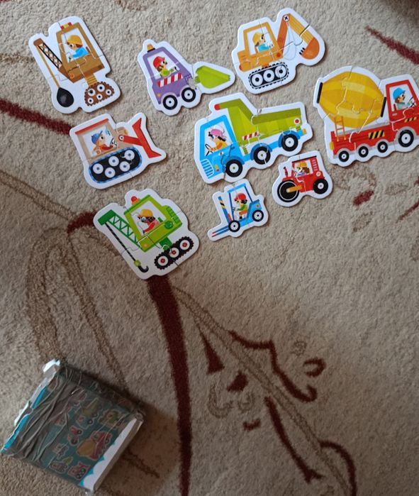 Puzzle czu czu maszyny budowlane