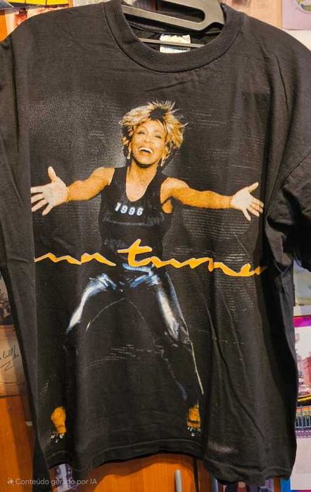 Tina Turner 1996 Tour – T-shirt Vintage Oficial Colecionador