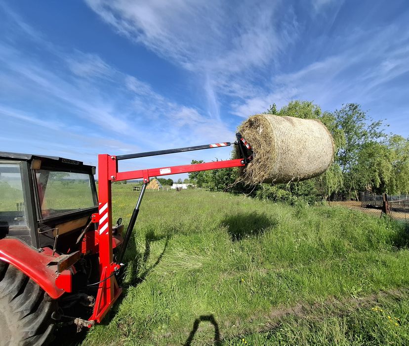 Na tył ciągnika Najmocniejszy ładowacz do bel  na tylni tuz z samopoziomem Tur tył
