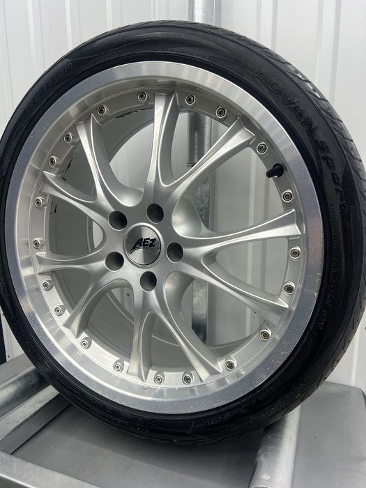 Alufelgi KOMPLET 19 cali 5x112 AEZ VW Golf Audi A3 A4 Skoda Seat Mb