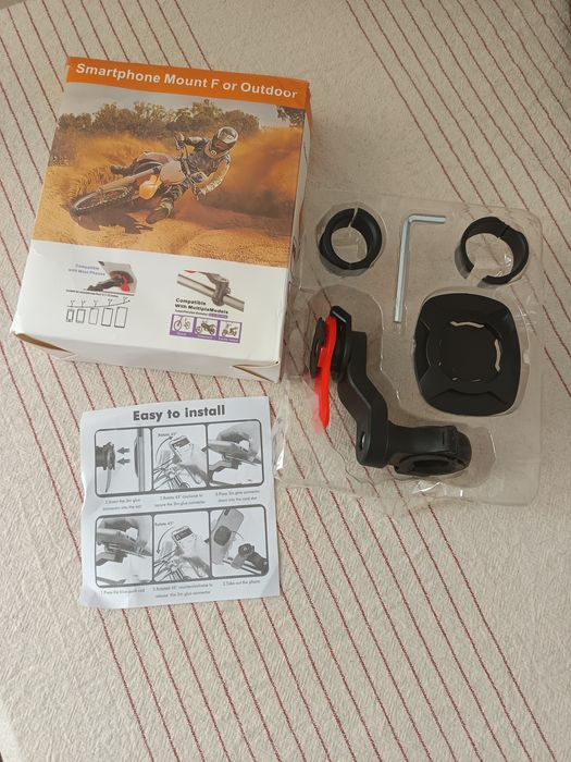 Suporte de telemóvel para moto