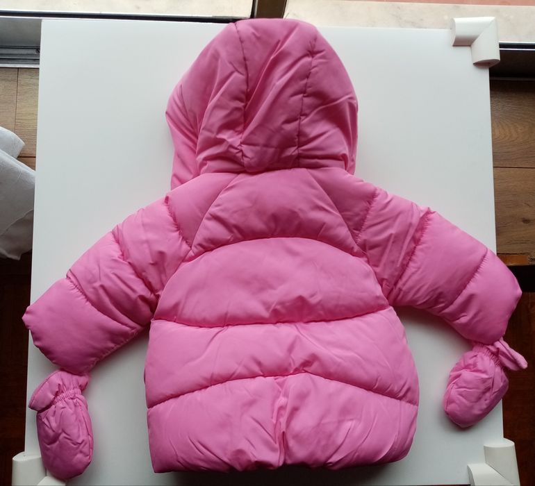Casaco Acolchoado Rosa : 0-3M