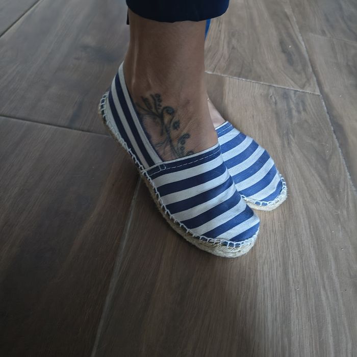 Espadryle w paski tenisówki