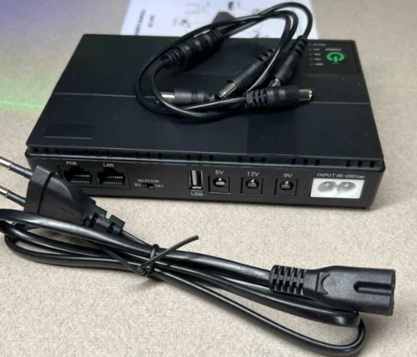 безперебойник  DC UPS 5V/9V/12V для роутера та ONU (з акумулятором)