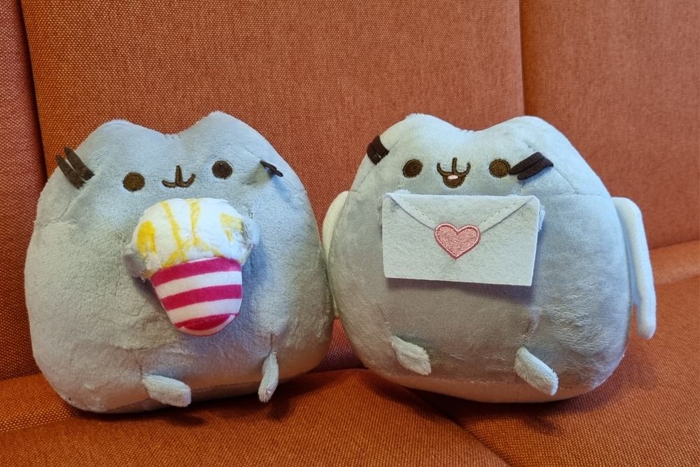 Пушин з крилами і конвертиком, пушин з морозивом pusheen cat