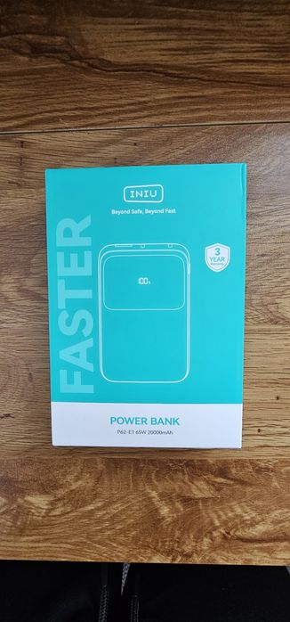 INIU P62-E1 Powerbank 20000mAh 65W USB-C PD do Laptopa i Telefonu