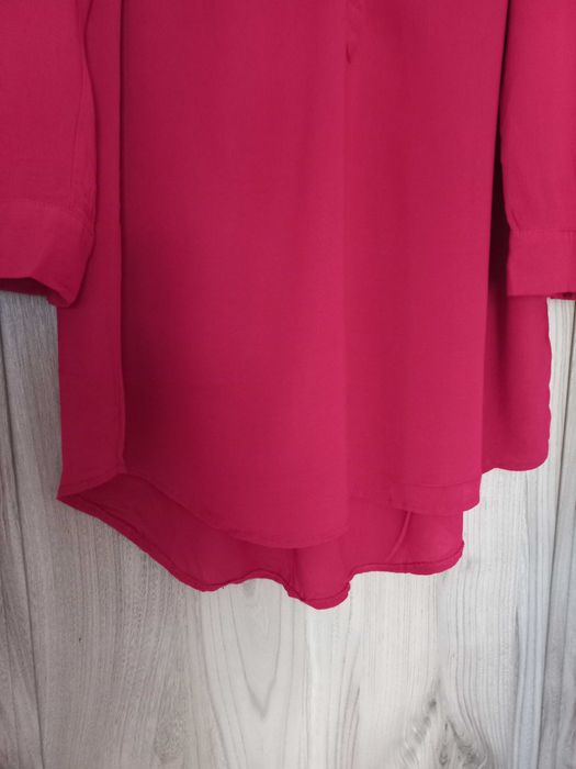 Malinowa duża bluzeczka koszula H&M rozmiar 44