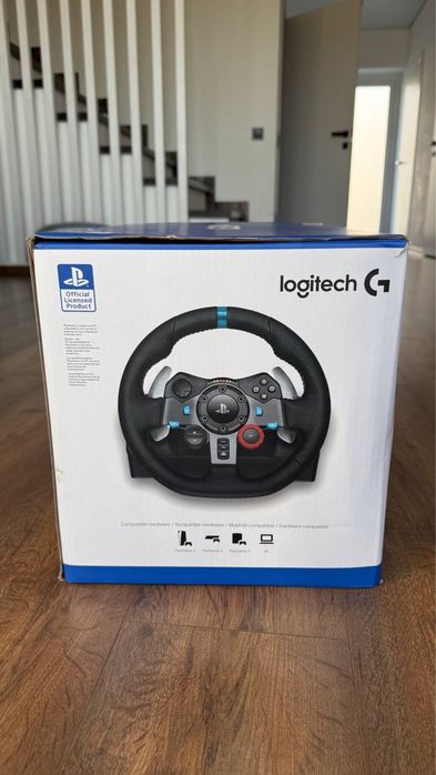Руль с педалями Logitech G29 Driving Force (PS5 / PS4 / PS3 / PC) — Новый, полный комплект!