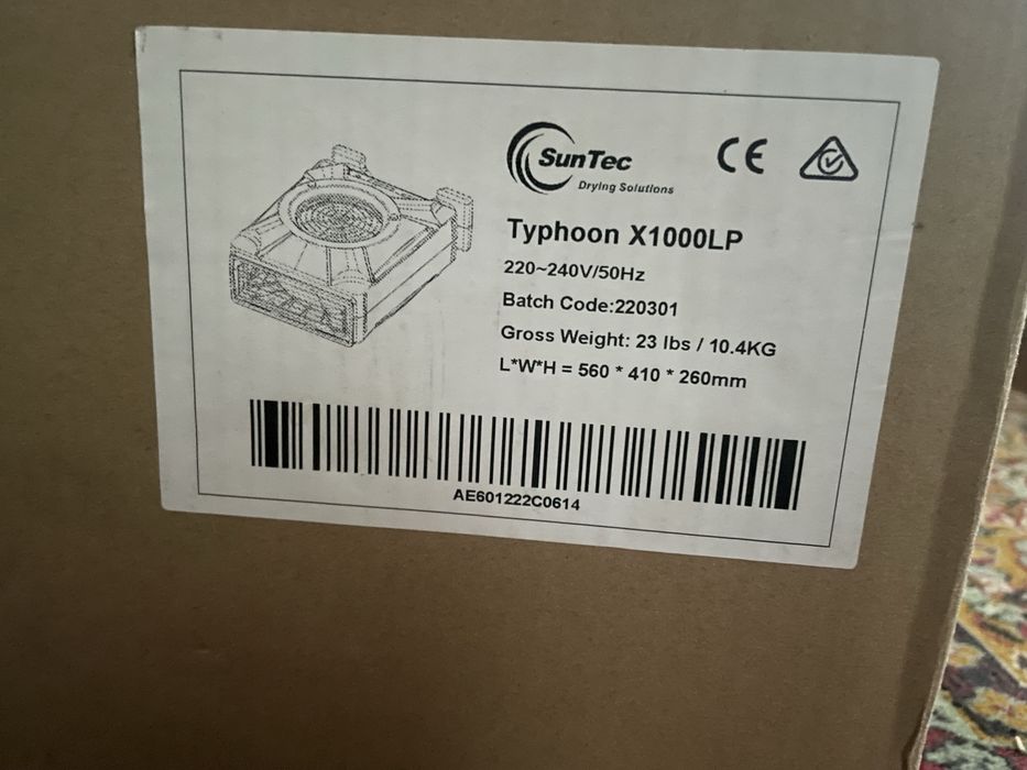 Промисловий Вентилятор Typhoon X1000LP