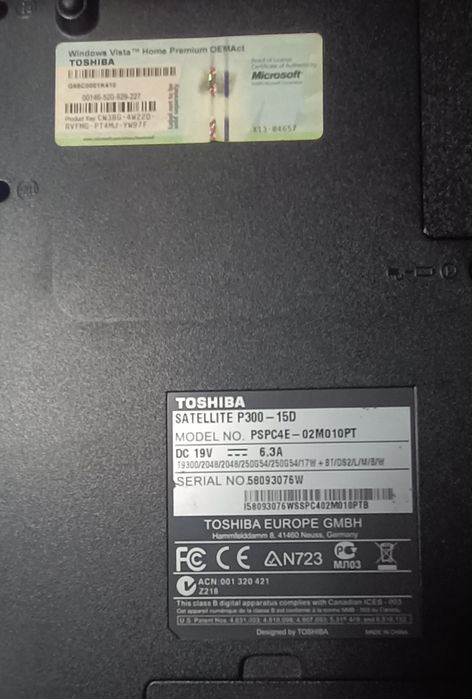 Portáteis Toshiba satellite P300 completos