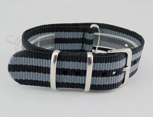 Pasek nylonowy NATO do zegarka szerokość 18mm 20mm 22mm 24mm  strap