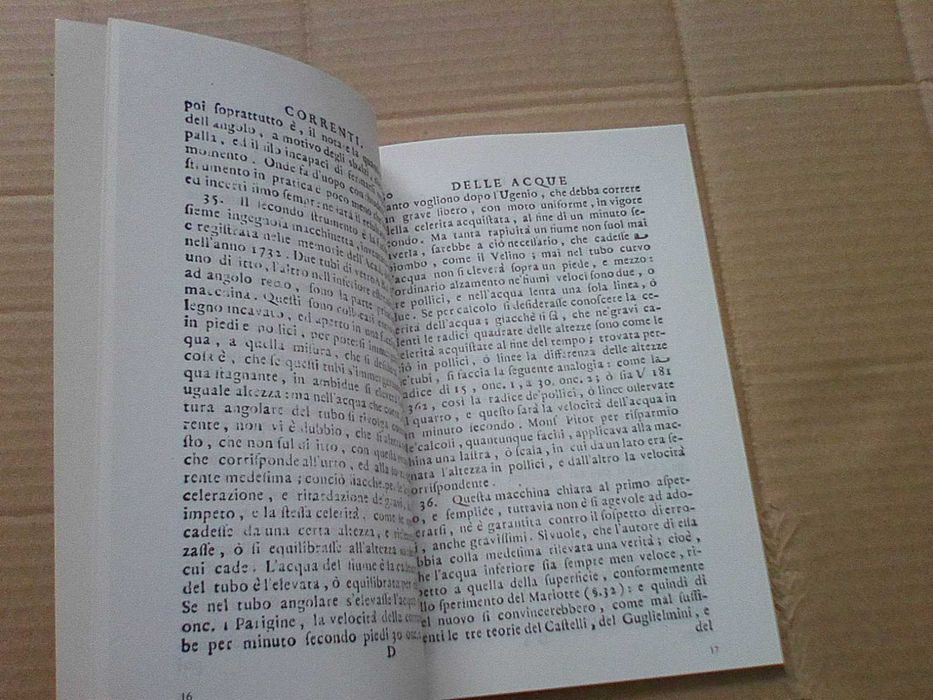 Ricerche istoriche, fisiche ed idrostatiche sopra la caduta del Velino nella Nera (1786–1986)