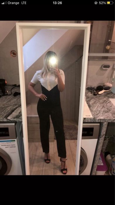 Biało czarny długi kombinezon El Ganso xs