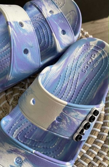 Crocs klapki classic marbled white/oxygen W8 38/39