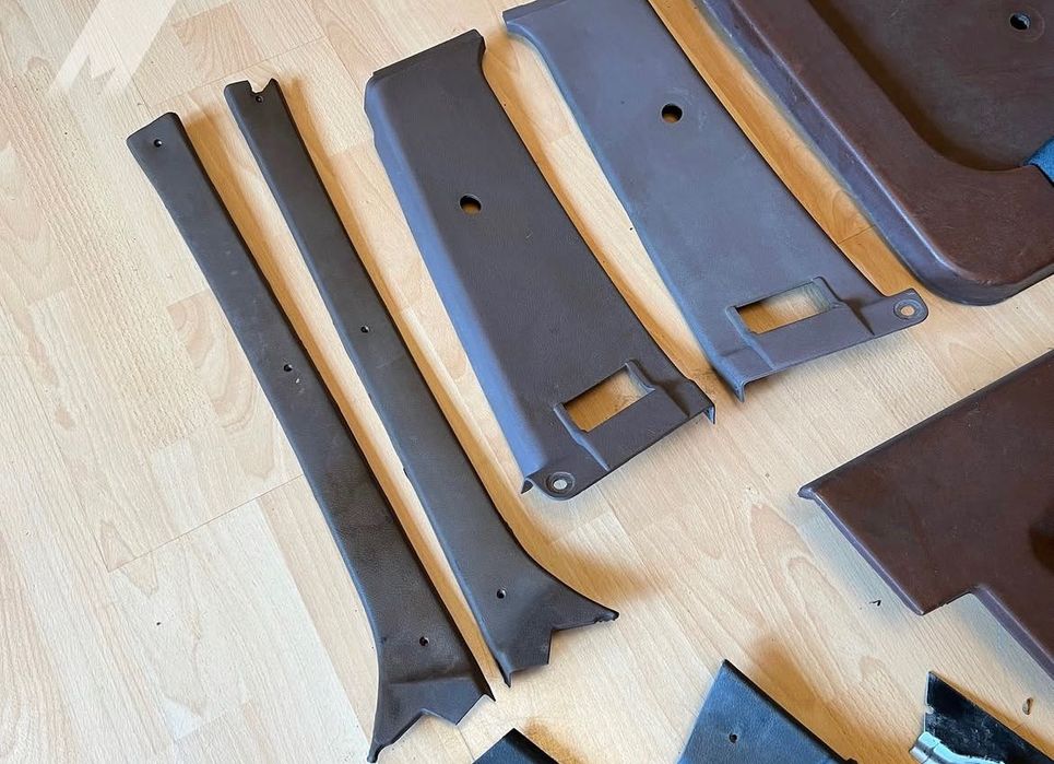 РАННИЕ СССР рыжие дверные карты на ВАЗ 2108 завод кирпичные оригинал