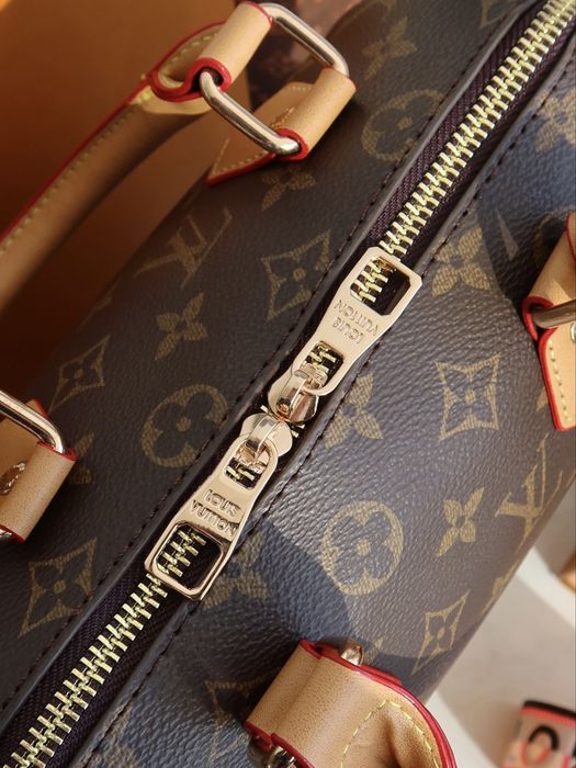 Сумка жіноча спиди Louis Vuitton Speedy 20 луі вітон коричнева шкіряна