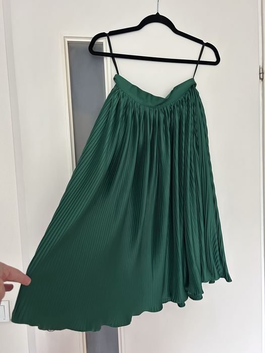 Спідниця пліссе зелена