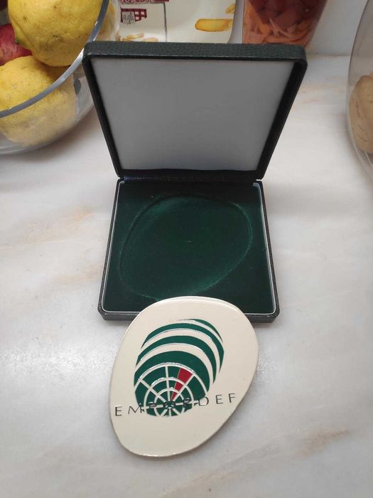 Medalha EMPORDEF em estanho