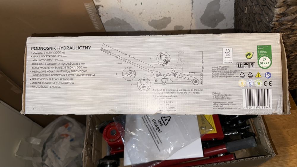 Podnośnik hydrauliczny 2t GT Max