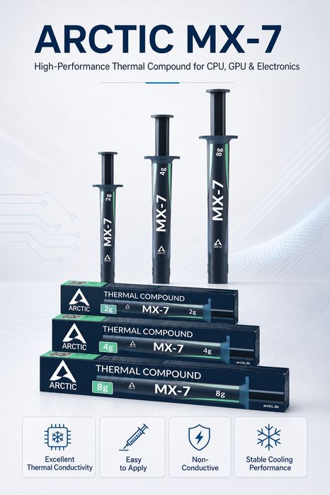 Термопаста Arctic MX-6 MX-4 MX-7 MX4 MX6 MX7 Grizzly wb-4 термопаста