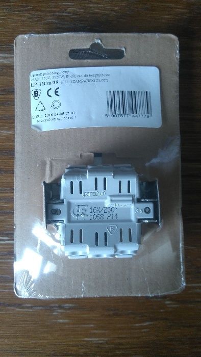 Łącznik jednobiegunowy Szampański Złoty SONATA