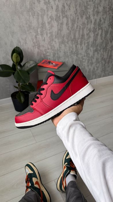 Кросівки Nike Air Jordan Retro 1 Low Red premium | Кроссовки Найк чоловічі