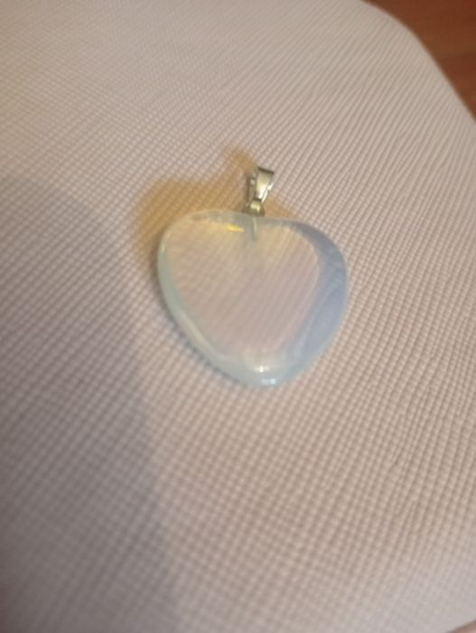 Serce opalit zawieszka wisior  kamień naturalny