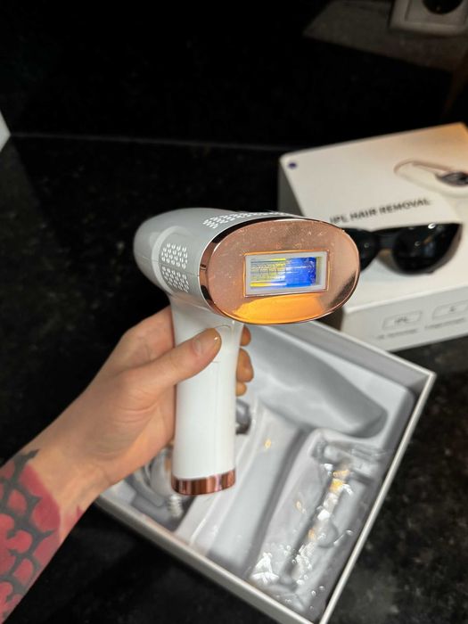 Depiladora IPL Hair Removal com caixa e acessórios