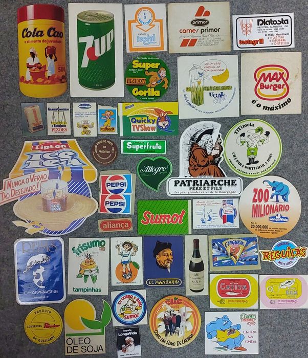 Autocolantes antigos