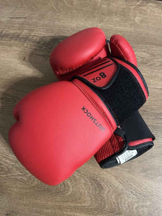 Rękawice bokserskie Outshock 100 Decathlon 8 oz – STAN IDEALNY