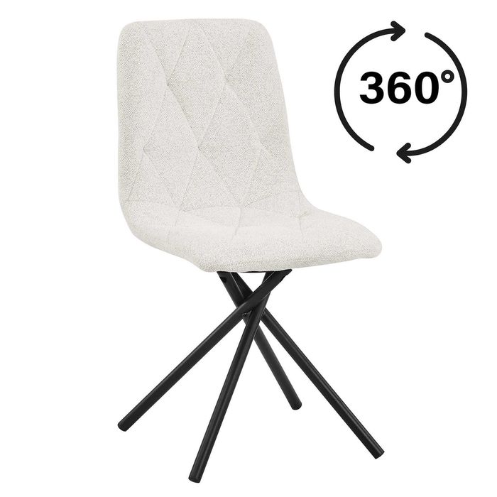 (15SI) Stół okrągły rozkładany + 4 krzesła obrotowe, nowe 1799 zł