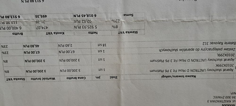 Aparat słuchowy Unitron D Moxi Fit 3 P6 Platinum