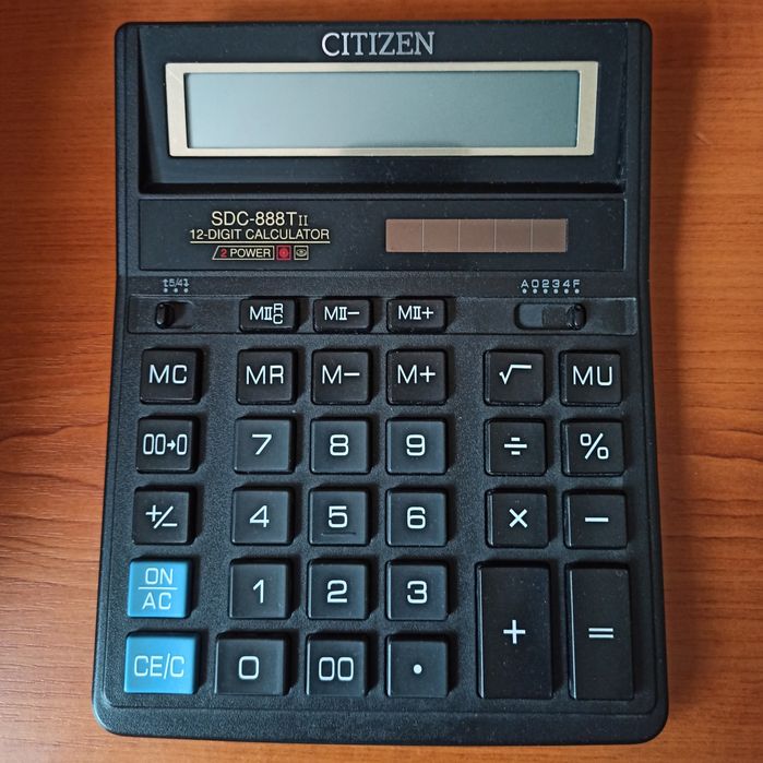 калькулятор citizen sdc 888 tii 12 розрядний бухгалтерський
