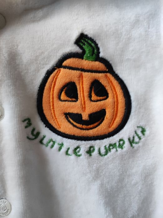 Welurowy pajacyk, 0-3 miesiące, Halloween