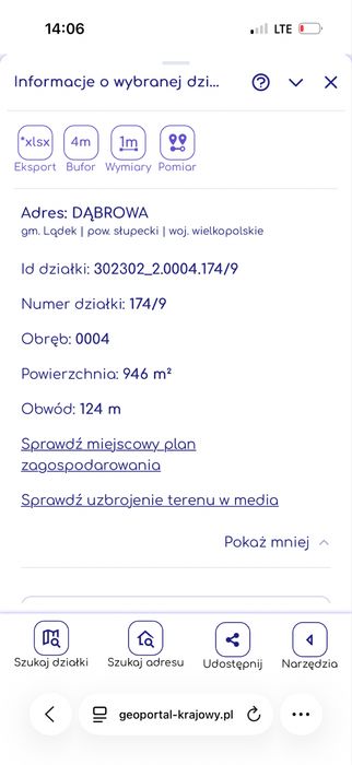Działki budowlane z kompletem dokumentow Dąbrowa gm. Lądek 928 ar