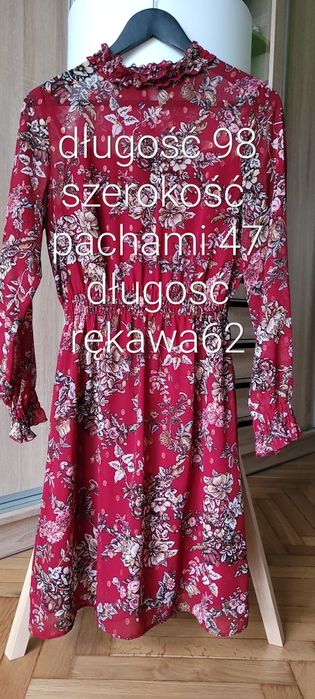 Kobieca sukienka w kwiaty Monnari r38