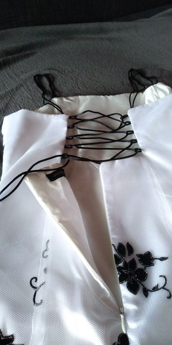 Sukienka biała gorset, ślub / chrzest / komunia