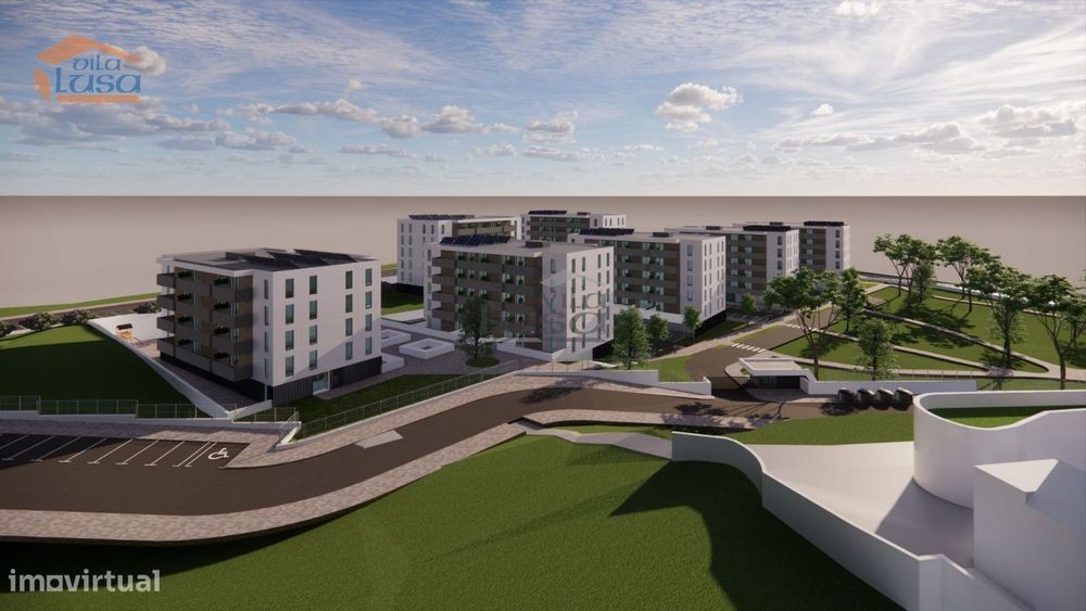 Apartamento T1 Novo varanda e lugar de garagem Vilar de Paraiso, Vi...