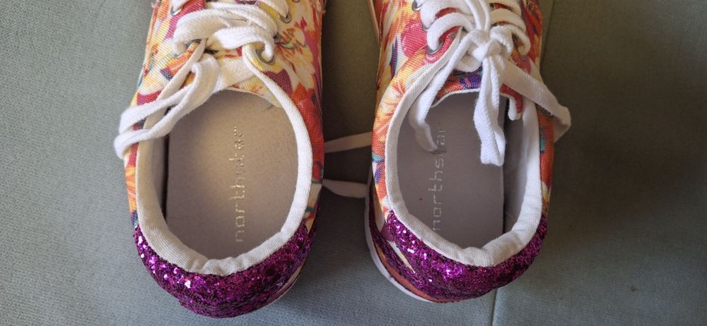 Płócienne półbuty damskie sznurowane letnie 39, Bata