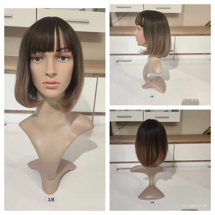 Peruka z włosów syntetycznych