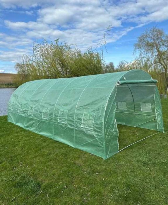 Теплиця садова парник з плівкою та вікнами, Польща