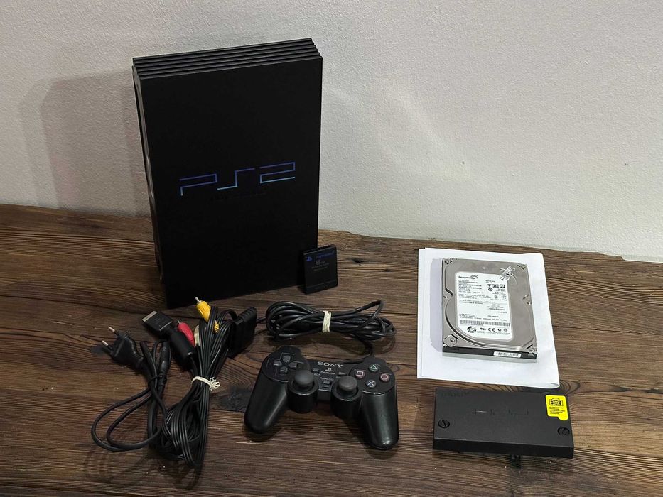 Playstation 2 ( PS2 ) Fat - zestaw plug&play z dyskiem, ponad 100 gier