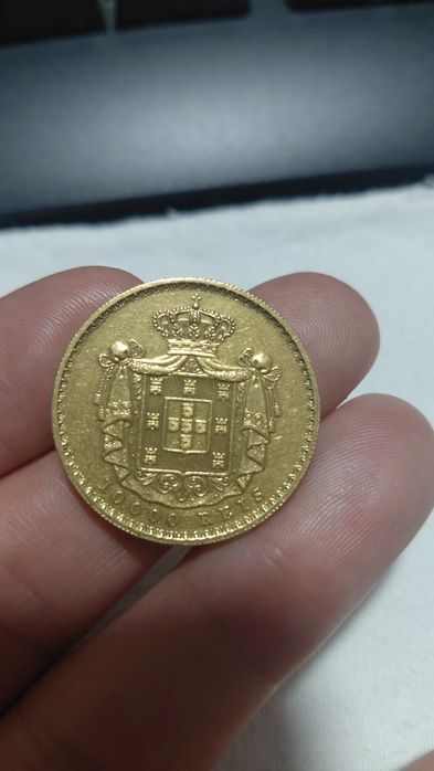 Moeda Ouro 10000Reis 1884