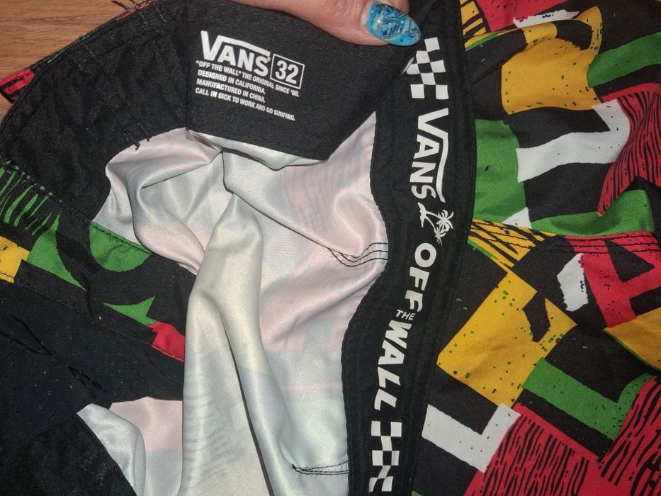 Vans męskie kolorowe krótkie spodenki szorty rozmiar 32