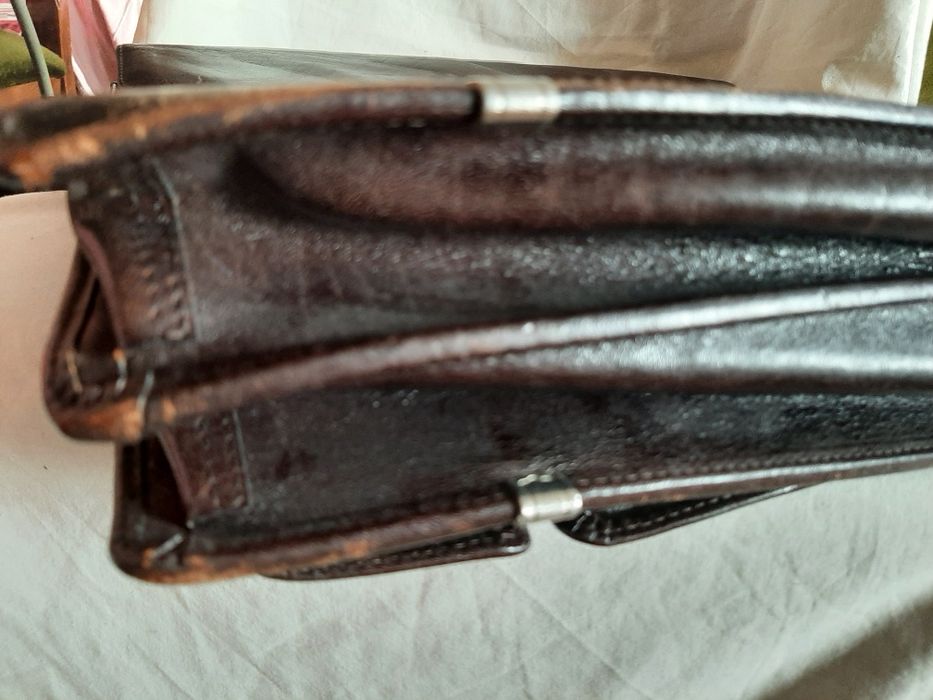 teczka brązowa  męska, do pracy, Time TEX