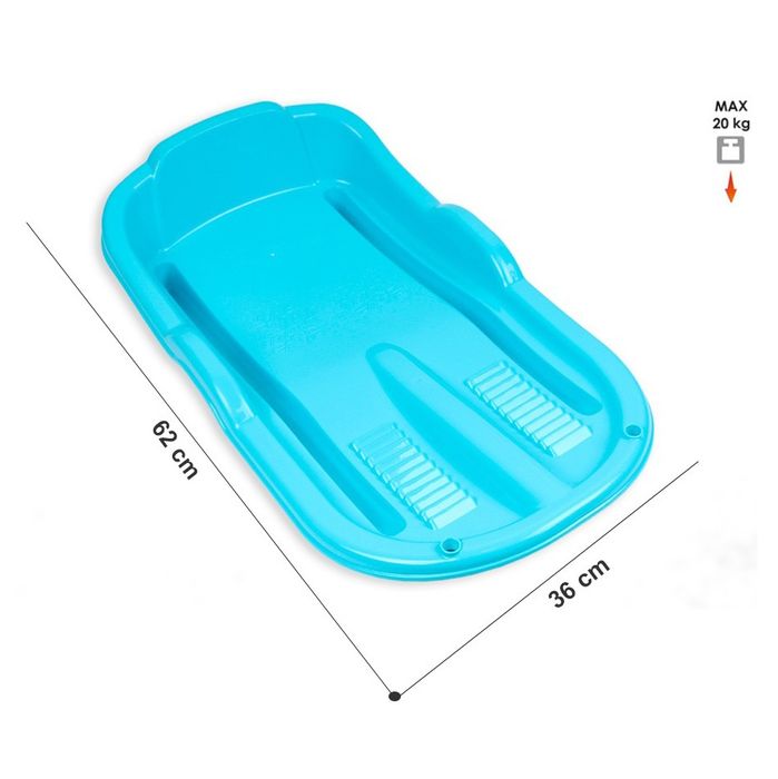 Льодянка з МОРОЗОСТІЙКОГО пластику без мотузки, санчата пластикові