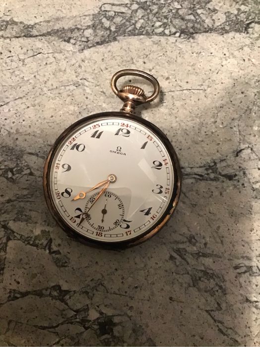 Zegarek kieszonkowy Omega srebrna próba 800
