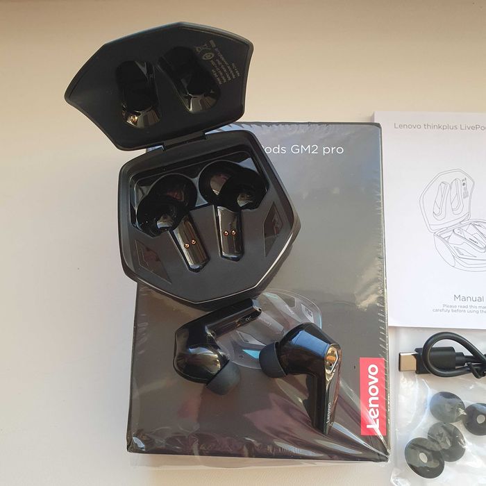 Геймеровские TWS наушники Lenovo GM2 Блютуз 5.3: 399 грн. - Периферійні ...